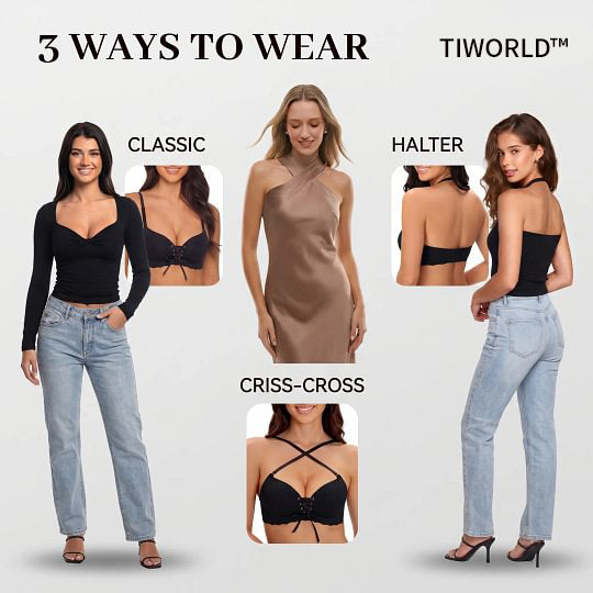 Tiworld™ ✨ Wireless Push Up Bra Designed for Comfort, Support & a Natural Lift