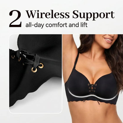 Tiworld™ ✨ Wireless Push Up Bra Designed for Comfort, Support & a Natural Lift